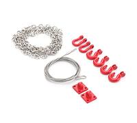 SPYMINNPOO RC Model Car Metal Pendant Hooking Hook Chain Häppchenstorte, Kit de Pièces de Rechange Confortable, SCX10 CC01 D90 1/10 RC Climbing Car Owner