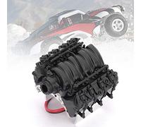 SPYMINNPOO RC Simulation Engine Colder V8 Auto Temp Control Fabriqué de Refroidissement à Haute Vitesse pour la Voiture 1/10 RC avec Alliage en Aluminium ABS Construction FIT SCX10 SCX10II Moteur