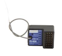 SPYMINNPOO Récepteur émetteur RC 2,4 GHz 6CH en Plastique de qualité Supérieure, Fonctionnement Fiable du Signal pour Voiture HPS HPI RC, Gris Transparent