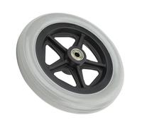 SPYMINNPOO Roues de Fauteuil Roulant, Remplacement Avant en Caoutchouc Gris de 7 Pouces pour Marcheurs Handicapés avec une capacité de Charge de 120 Kg, Conception Robuste Antidérapante pour une