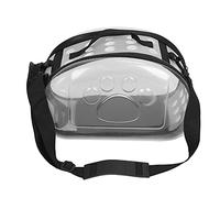 SPYMINNPOO Sac de Transport Transparent Pliable pour Animaux de Compagnie, Solide, Résistant aux Morsures, ventilé pour Chat, Chiot, Voyage en Plein Air, Plastique (S)