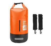 SPYMINNPOO Sac étanche étanche, Sac à Dos à roulettes de 20 L, Seau en PVC, de Plage, de Natation avec Bandes Réfléchissantes, Poche Avant, Anneaux en D pour Le Camping, la Ra (Un Paquet)