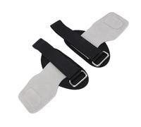 SPYMINNPOO Sangles de Poignet de Levage, Sangles D'entraînement en Cuir de Vache de qualité Supérieure avec Large Coussinet de Paume Antidérapant pour L'haltérophilie, les Soulevés de (GREY)