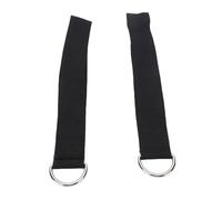 SPYMINNPOO Sangles Pilates, Bandes D'exercice à Double Boucle en Coton Doux avec Boucle en D, 34 Cm pour les Entraînements de Fitness à Domicile et l'entraînement de flexibilité