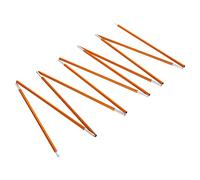 SPYMINNPOO Segments de Poteaux de Tente en Aluminium Peu Encombrant pour Tente de 2 à 3 Personnes, Ensemble de 2 Pièces Dorées pour Le Camping