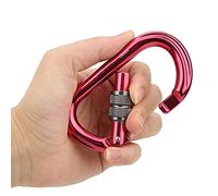 SPYMINNPOO Serrure de Type O d'escalade en Aluminium Rouge 25KN pour Le Travail Aérien et la Protection Technique