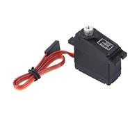 SPYMINNPOO Servo à Engrenages Métalliques Numérique étanche de Haute qualité à Faible Bruit pour Accessoire de Pièce de Camion WPL1625 RC pour Modèles RC Plastique + PCB/Noir/3,5 X 4 X 1,5 Cm/1