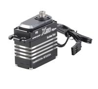 SPYMINNPOO Servo Numérique RC étanche à Grande Vitesse 50 Kg pour Bateau de Voiture 1/8 1/10 RC, Servomoteur en Alliage D'aluminium avec Engrenage de Rechange et Broche d'arbre pour Robot, Noir 4, X