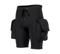 SPYMINNPOO Short de Plongée 3MM pour Hommes, Pantalon de Combinaison de Plongée Thermique avec Taille Réglable et Poches Utilitaires pour la Natation en Apnée