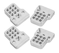 SPYMINNPOO Support D'amortisseurs RC, Pièces de Mise à Niveau en Alliage D'aluminium pour WPL C14 C24 MN D90, avec Position Précise du Trou et Conception Légère (WHITE)