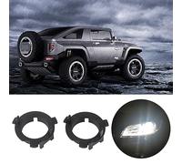 SPYMINNPOO Support de Retenue D'adaptateur de Phare LED H7 adapté pour Veloster Santa Fe, Matière Plastique Durable de Haute qualité, Installation Facile pour les Amateurs de Voitures