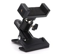 SPYMINNPOO Support de Téléphone à Pince pour Guitare, Tête Sphérique Rotative à 360 Degrés avec Coussinet Intérieur en éponge et Silicone Souple, pour Un Montage sécurisé du Téléphone