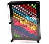 SPYMINNPOO Tableau D'art à Empreinte 3D, Jouet, Motifs Colorés, Améliore L'imagination, adapté aux Enfants et aux Adultes, Plastique 7 X 4,9 Pouces (Tableau noir)