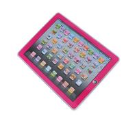 SPYMINNPOO Tablette éducative d'apprentissage de L'anglais pour bébé, avec Touches Colorées Sensibles pour Améliorer la Cognition (Pink)