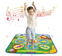 SPYMINNPOO Tapis de Danse Dinosaure pour Enfants, Tapis de Danse électronique Robuste avec 5 Modes, activité Intérieure Parfaite pour les Enfants âgés de 3 à 10 Ans