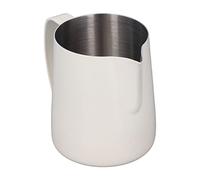 SPYMINNPOO Tasse Mousseur à Lait en Acier Inoxydable de qualité Supérieure, Résistante à L'usure et à la Corrosion, Nettoyage Facile, Excellente Option de Remplacement (WHITE)