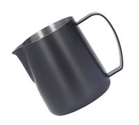 SPYMINNPOO Tasse Mousseur à Lait en Acier Inoxydable de qualité Supérieure, Résistante à L'usure et à la Corrosion, Nettoyage Facile, Excellente Option de Remplacement (BLACK)