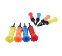 SPYMINNPOO Tee-shirt à Ongles en Caoutchouc Souple, 5 Pièces, Manchon en Caoutchouc Souple, Aide à l'entraînement pour une Performance de Golf Constante (Jaune + rouge + bleu + orange + rose)