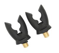 SPYMINNPOO Tête de Repose-Canne à Pêche 2 Pièces, Support de Poignée Antidérapant en Forme de U en Silicone avec Conception de Filetage Standard, pour Accessoires de Fourche de Poteau de