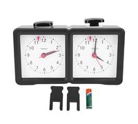 SPYMINNPOO Timer de l'horloge D'échecs Analogique Mécanique, Minuteur de Jeu de société avec Boîtier incliné, Chronomètre Précis