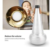 SPYMINNPOO Tribone de la Honte Silencieuse du Ténor Professionnel, Alliage D'aluminium de Haute qualité, pour Pratiquer, sans Modifier Les Autres, Idéaux pour Les Joueurs de Trombone