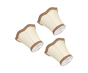 SPYMINNPOO Trio élégant D'abat-jour doré à Clipser, Transmission de la Lumière élevée pour un éclairage Plus Doux, Parfait pour les Lustres et les Appliques Murales, 3 Pièces pour Chambre à Coucher,