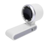 SPYMINNPOO Ventilateur Portable, Ventilateur Portable Rechargeable par USB avec Affichage Numérique, Cinq Réglages de Vitesse pour les Voyages et les Aventures en Plein Air (WHITE)