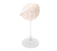 SPYMINNPOO Verre à Vin en Coquille de Conque, Gobelet en Coquillage Unique Fait à la Main pour les Cocktails et les Mariages, Verres Décoratifs élégants (style 1)