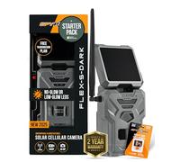 SPYPOINT Flex-Dark Starter, caméra solaire cellulaire NoGlow Vision | Vision nocturne de 30 m, réseau multi-cellules, LTE, GPS, étanche, déclencheur de 0,4 seconde, photo 40 MP, vidéo 1080p + son