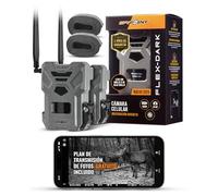 Spypoint Flex-Dark Twin Pack Caméras de Chasse cellulaires 40MP, vidéo 1080p avec Son, Infrarouge sans Lueur, Vision Nocturne, détection 30 m, sans Wi-FI, Lot de 2