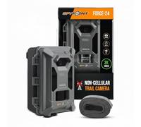 SPYPOINT Force-24MP Caméra de chasse non cellulaire vidéo 2K - Portée de détection de 21,3 m avec carte mémoire de 32 Go et lecteur de cartes (3 articles)