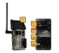 Spypoint Link-Micro-S LTE Caméra de chasse avec panneau solaire et carte SIM pour transmission cellulaire Caméra à infrarouge avec 4 LED puissantes et résolution de 10 mégapixels