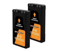 SPYPOINT LIT-22 Pack de 2 Batteries Rechargeables Lithium 7,4V 5,4Ah, pour caméras cellulaires Flex (M, S, E-36, Plus), câble de Chargement Secteur Inclus, Batterie extérieure Longue durée