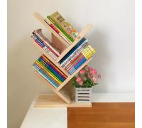 SPYQKHSH Bibliothèque de Bureau en Bois, étagère d'arbre à 4 Niveaux, étagère d'angle Peu encombrante, for Chambre à Coucher, Bureau à Domicile(A)