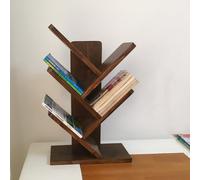SPYQKHSH Bibliothèque de Bureau en Bois, étagère d'arbre à 4 Niveaux, étagère d'angle Peu encombrante, for Chambre à Coucher, Bureau à Domicile(B)