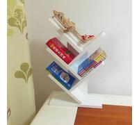 SPYQKHSH Bibliothèque de Bureau en Bois, étagère d'arbre à 4 Niveaux, étagère d'angle Peu encombrante, for Chambre à Coucher, Bureau à Domicile(C)