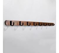 SPYQKHSH Porte-manteau mural robuste, crochets décoratifs en bois for entrée, chambre, salle de bain, for manteaux d'hiver, chapeaux, vestes(B,80cm)