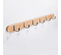 SPYQKHSH Porte-manteau mural robuste, crochets décoratifs en bois for entrée, chambre, salle de bain, for manteaux d'hiver, chapeaux, vestes(A,60cm)