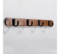 SPYQKHSH Porte-manteau mural robuste, crochets décoratifs en bois for entrée, chambre, salle de bain, for manteaux d'hiver, chapeaux, vestes(B,40cm)