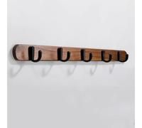 SPYQKHSH Porte-manteau mural robuste, crochets décoratifs en bois for entrée, chambre, salle de bain, for manteaux d'hiver, chapeaux, vestes(B,50cm)