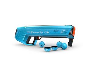 Spyra Gravity - Lanceur de Bombes à Eau électrique Puissant - 4 Bombes à Eau réutilisables - Indicateur LED de tir et de Batterie - Portée de 16 m - Jouet de Plage de qualité supérieure