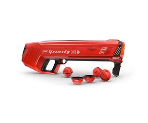 SPYRA SpyraGravity - Lanceur de Bombes à Eau électrique - 4 tirs à balles - Rouge - Pistolet à Eau pour la Plage, Le Jardin, la terrasse et Le Jardin