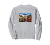 Spyro Reignited Trilogy Purple Dragon Gamer Vignette Poster Sweatshirt
