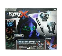 SpyX Kit Night Ops pour Enfants - Ensemble de 4 pièces pour Missions d'espionnage dans Le Noir - Comprend des Lunettes Night Ops, Un Stylo à Encre Invisible, Un Micro écouteur, Une Alarme de