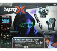SpyX Kit Night Ops pour Enfants - Ensemble de 4 pièces pour Missions d'espionnage dans Le Noir - Comprend des Lunettes Night Ops, Un Stylo à Encre Invisible, Un Micro écouteur, Une Alarme de