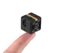 SQ11 Mini DV HD 1080P caméra enregistreur de sport 2MP avec support, détection de moniteur de support et IR Vision nocturne et carte TF (noir)