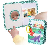 SQAQS Album Photo Bébé en Tissu Doux, Livre de Croissance Photo, Mémoire Album Photographique (Dinosaure)