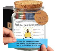 SQAQS Pot Biblique, Décompression et Guérison, Pot de Versets Bibliques, Cadeaux Chrétiens