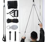SQAQS Poulies Multi-Usages pour la Rééducation des épaules au-Dessus, Cordon Rehabilitation Physiothérapie d'épaule, Rééducation Épaule Poulie de Porte, La Physiothérapie Poulie, 6-piece set