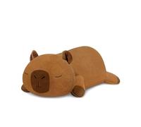 SQEQE Capybara - Doudou lesté - En peluche kawaii - Avec poids - Peluche douce - Cadeau pour enfants et adultes - 35 cm